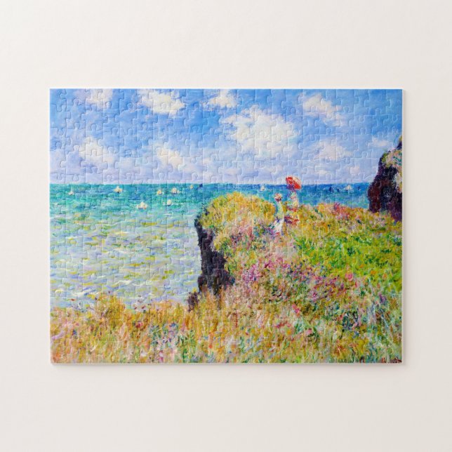 Clifftop Spaziergang bei Pourville Claude Monet Le Puzzle (Horizontal)