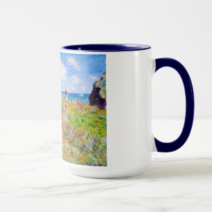 Clifftop Weg bei Pourville Claude Monet Tasse