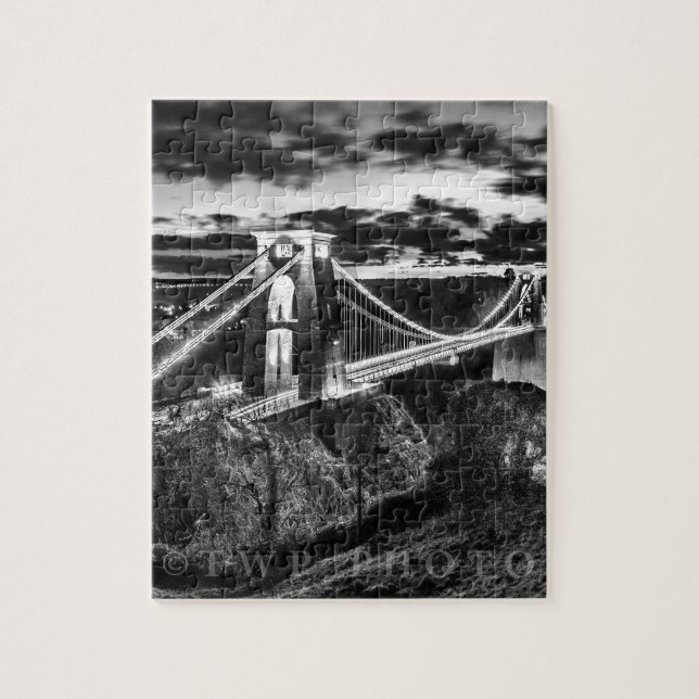 Clifton Brücke BW Puzzle (Vertikal)