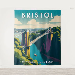Clifton Hängebrücke Retro Bristol Wand Wandteppich