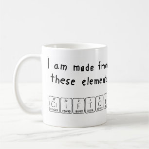 Clifton Periodenname Tasse