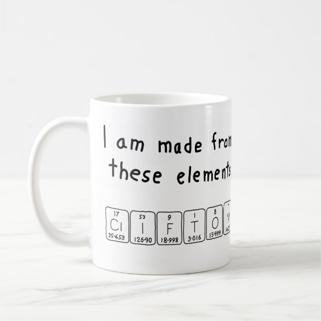 Clifton Periodenname Tasse (Links)