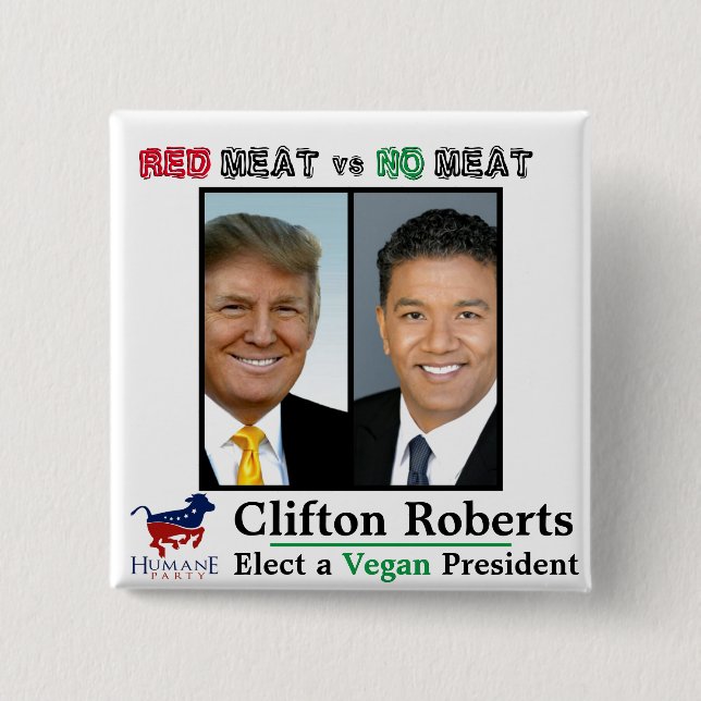 Clifton Roberts für Präsident 2020 Button (Vorderseite)
