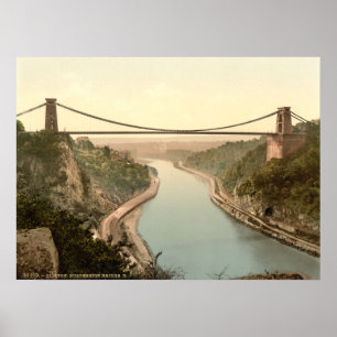 Clifton Suspension Bridge II, Bristol, England Poster