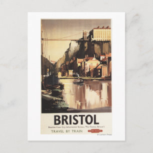 Clifton Suspension Bridge und Boote Postkarte