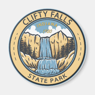 Clifty Falls Staat Park Indiana Abzeichen Magnet