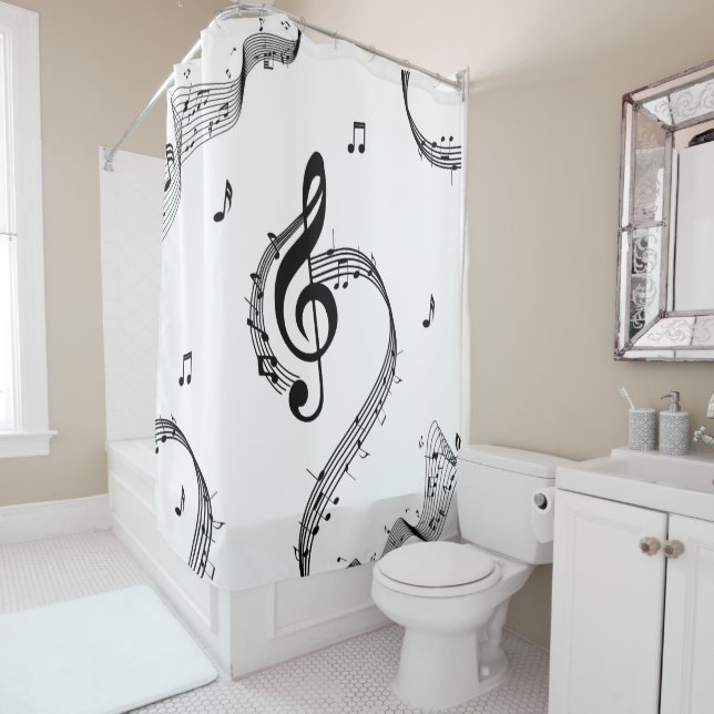 Climactic G Clef Duschvorhang (Beispiel)