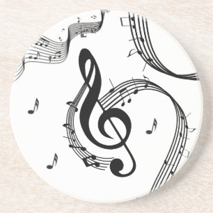 Climactic G Clef Getränkeuntersetzer