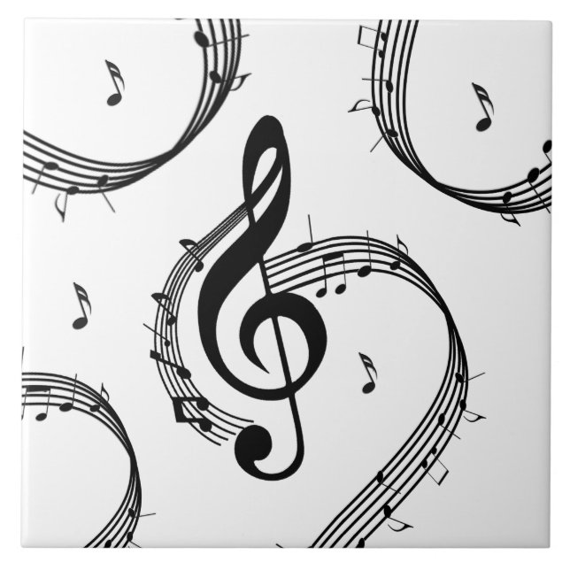 Climactic G Clef Keramik Tile Fliese (Vorderseite)