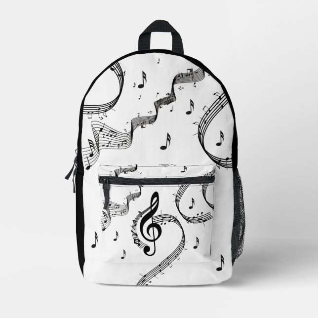 Climactic G Clef Music Bedruckter Rucksack (Vorderseite)