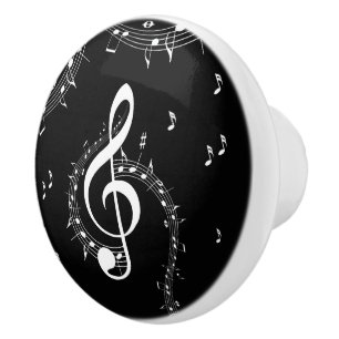 Climactic G Clef Music Black Keramikknauf