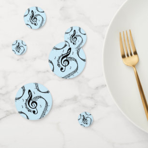 Climactic G Clef Music Blue Konfetti