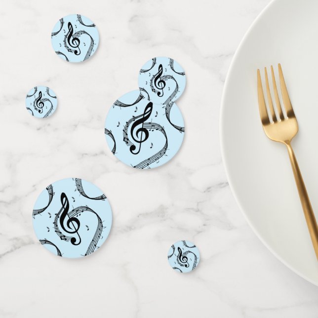 Climactic G Clef Music Blue Konfetti (Gruppe)