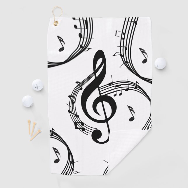 Climactic G Clef Music Golfhandtuch (Insitu)