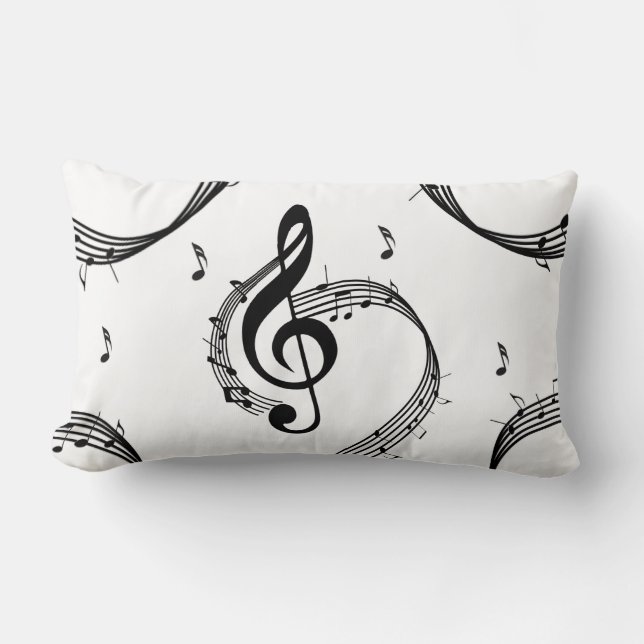 Climactic G Clef Music Lendenkissen (Vorderseite)