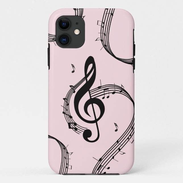Climactic G Clef Music Pink Case-Mate iPhone Hülle (Rückseite)