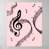 Climactic G Clef Music Pink
