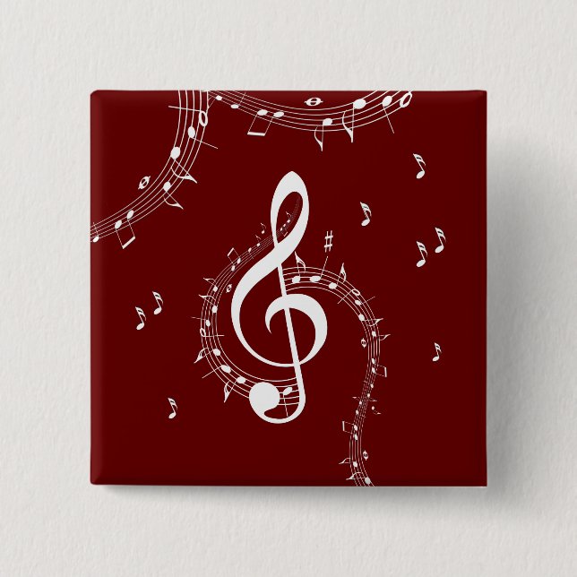 Climactic G Clef Music Red Button (Vorderseite)