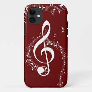Climactic G Clef Music Red Case-Mate iPhone Hülle
