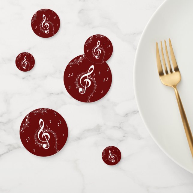 Climactic G Clef Music Red Konfetti (Gruppe)