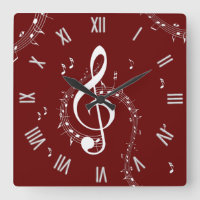 Climactic G Clef Music Red Roman Numerals
