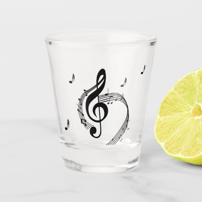 Climactic G Clef Music Schnapsglas (Vorderseite)