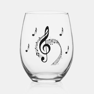 Climactic G Clef Music Weinglas Ohne Stiel