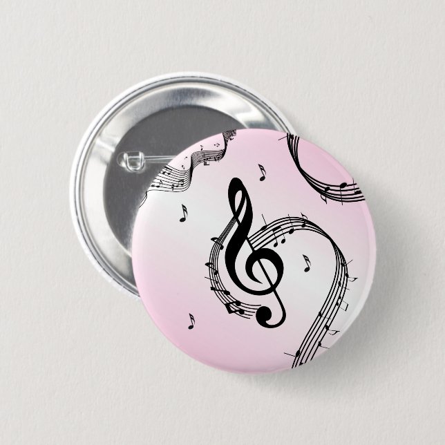 Climactic G Clef Pink Button (Vorne & Hinten)