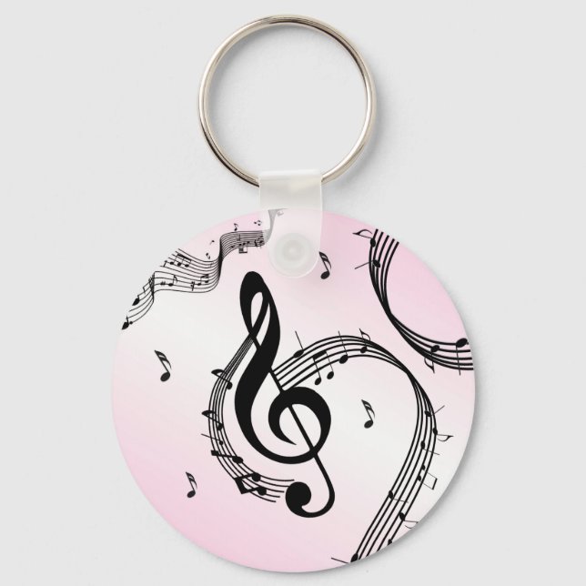 Climactic G Clef Pink Schlüsselanhänger (Vorderseite)