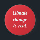 Climate Change: Red Button<br><div class="desc">Animals and the children are counting on us to protect the earth and its environment. It's on us to do so. Customizable. By Sharon Lee Hudson.</div>