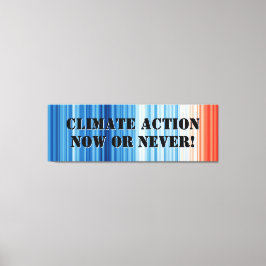 Climate Emergency Panoramic Canvas - Extra Wide Leinwanddruck