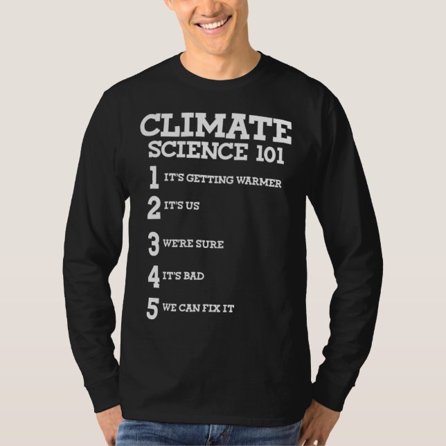Climate Science March Scientists TS Earth Day T-Shirt (Vorderseite)
