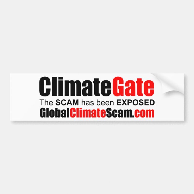 ClimateGate Autoaufkleber (Vorne)