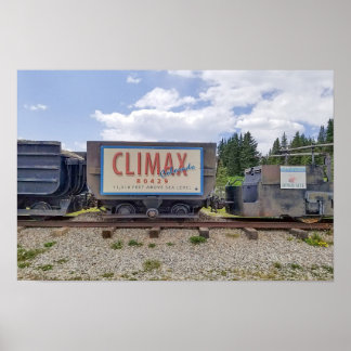 Climax, Colorado, Eisenbahnwaggon Poster
