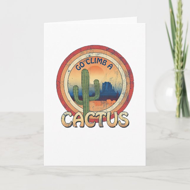 Climb a Cactus Karte (Vorderseite)