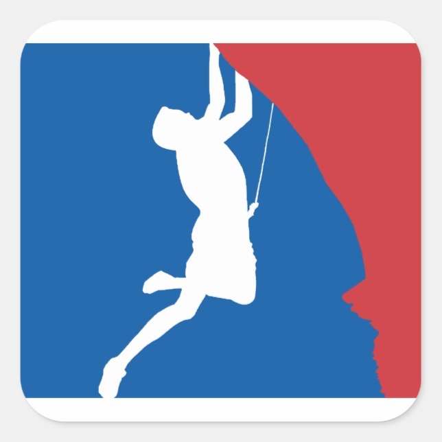 Climb (Alle Sterne) Quadratischer Aufkleber (Vorderseite)