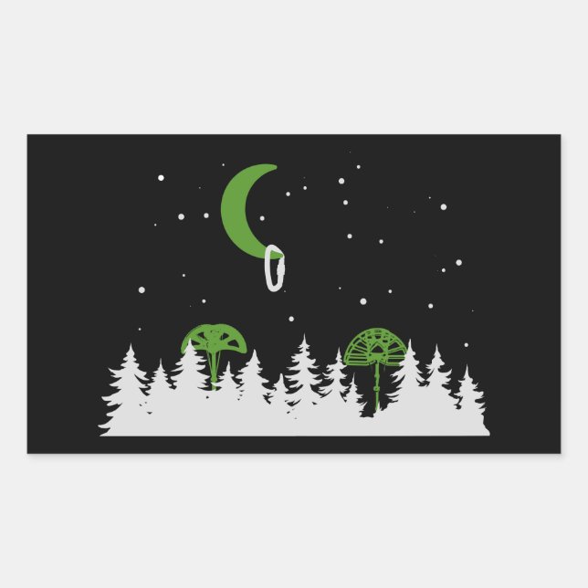 Climb außerhalb Camalot Cams Rechteckiger Aufkleber (Vorderseite)