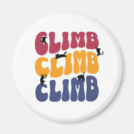 Climb Cats Vintage Color Edition Magnet