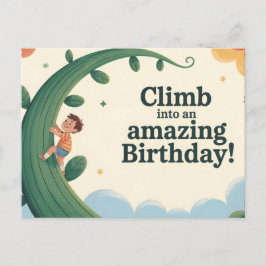 Climb into an Amazing Birthday Greeting Postkarte