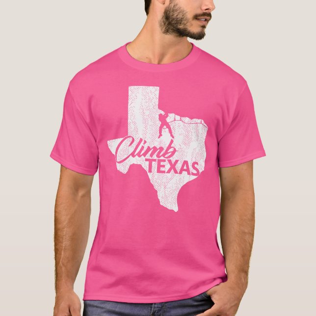 Climb Texas Rock Klettern Shirt Klettergeschenk (Vorderseite)