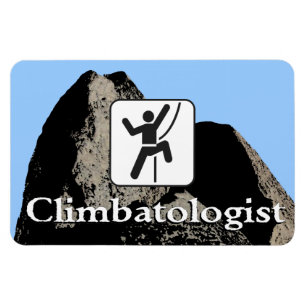 Climbatologist - Bergsteiger-Magnet Magnet