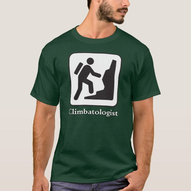 Climbatologist - Wanderer-T - Shirt (dunkel) (Vorderseite)