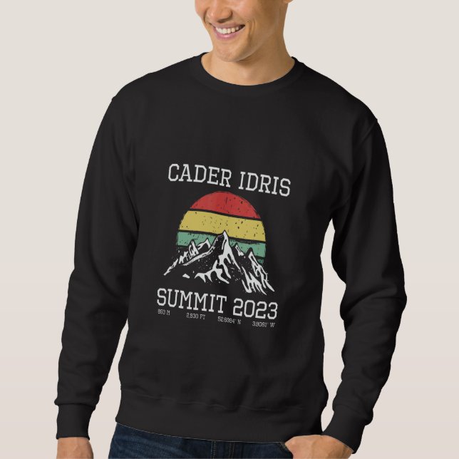 Climbed Cadair Idris Summit 2023 Hike Wales Sun Hi Sweatshirt (Vorderseite)