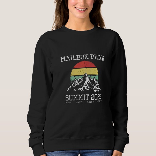 Climbed Mailbox Peak Summit 2023 Hike Washington S Sweatshirt (Vorderseite)