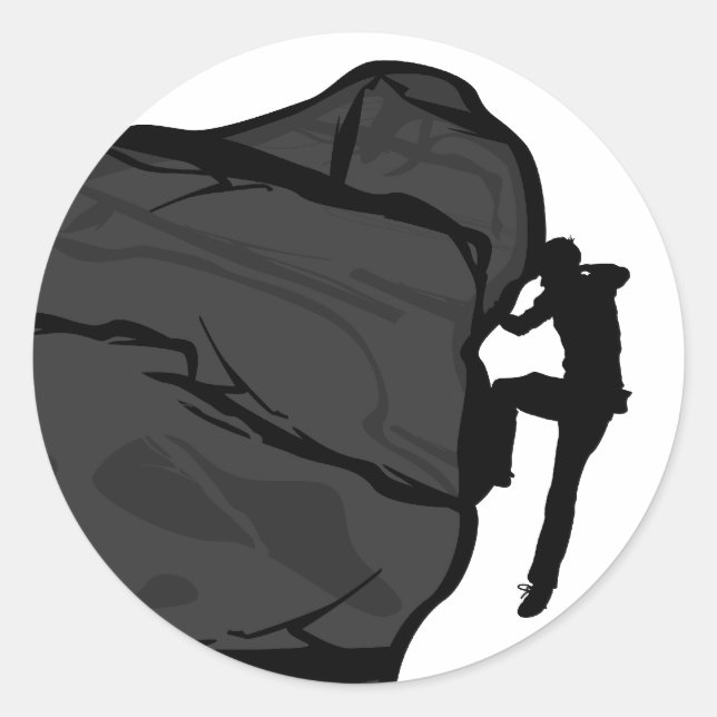 Climber Bouldering Sticker (Vorderseite)