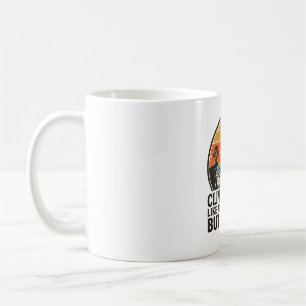 Climber Dad Vintage Sonnenuntergang Lustiges T-Shi Kaffeetasse