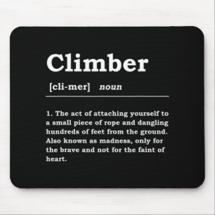 Climber Definition Noun Boulderin Rock Climber Mou Mousepad