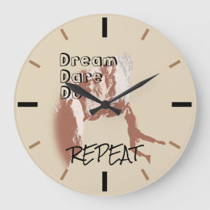 Climber's Creed Large Clock Große Wanduhr