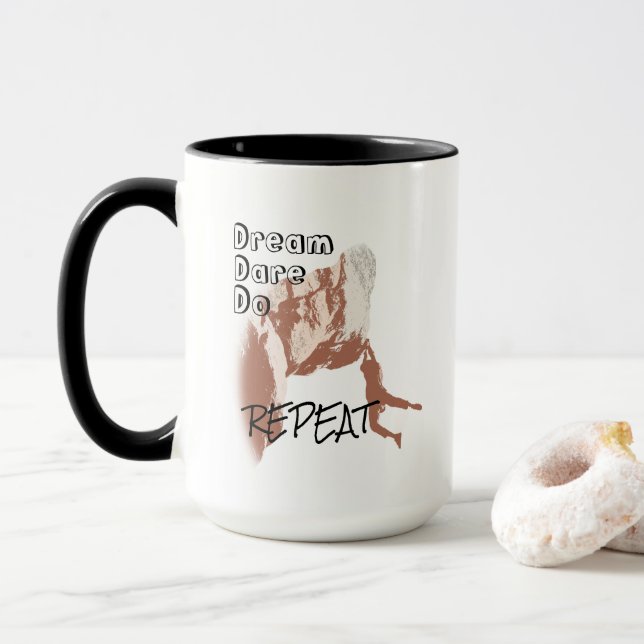 Climbers Creed-Tasse Tasse (Mit Donut)