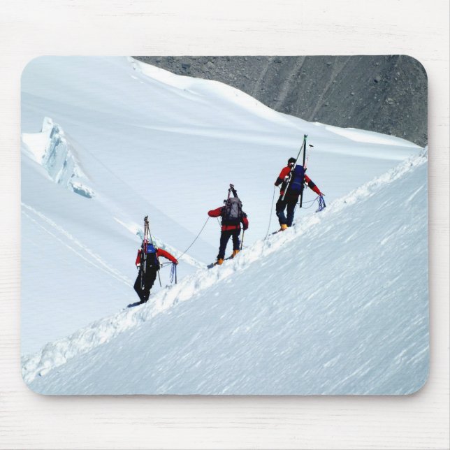 Climbers, Mont Blanc, Frankreich Mousepad (Vorne)